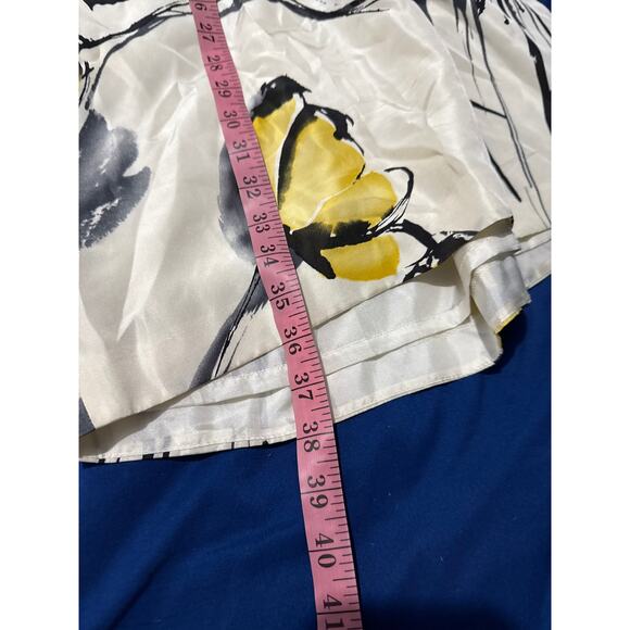 Vince 100% silk floral sleeveless sundress womens 6 boho classic preppy evening - Picture 9 of 10